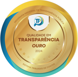 Selo de certificação Ouro em Transparência Pública